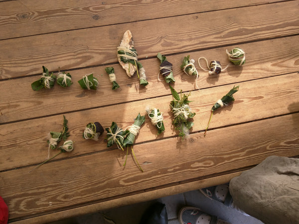 Saori - Art Yarn  'wolvertemse beemden' 100 % wol - Herbalana